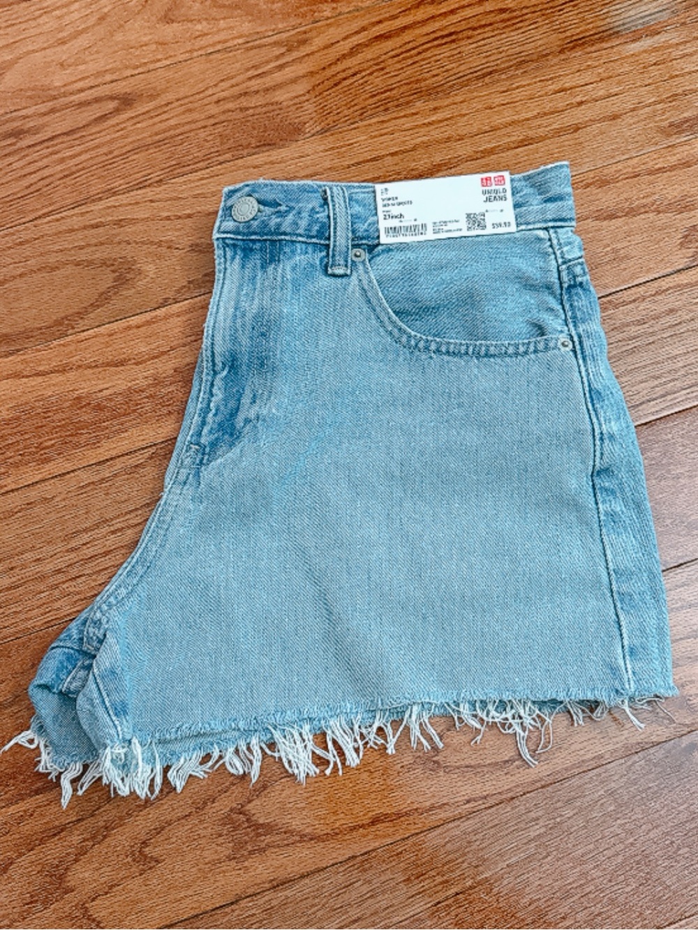 New Uniqlo Distressed Denim Shorts